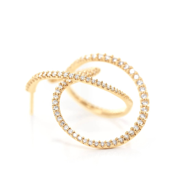 Ole Lynggaard Copenhagen Twisted Love Bands Ohrring einzeln (Ref: A3096-401)