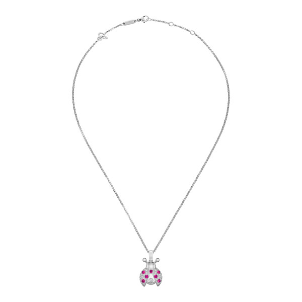 Chopard Happy Diamonds Marienkäfer Anhänger mit Halskette (Ref: 79A186-1201)