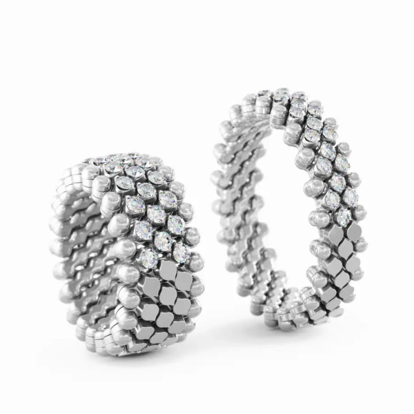 Serafino Consoli Brevetto Multi-Size Ring (Ref: RMS 5HM2 WG WD)