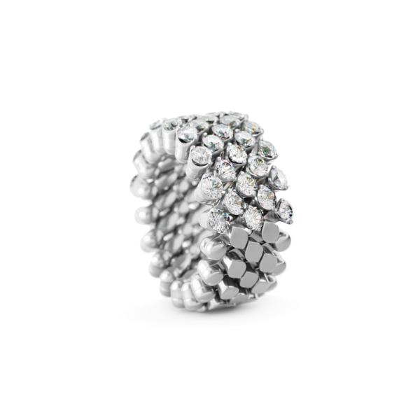Serafino Consoli Brevetto Multi-Size Ring (Ref: RMS 5H4 WG WD)
