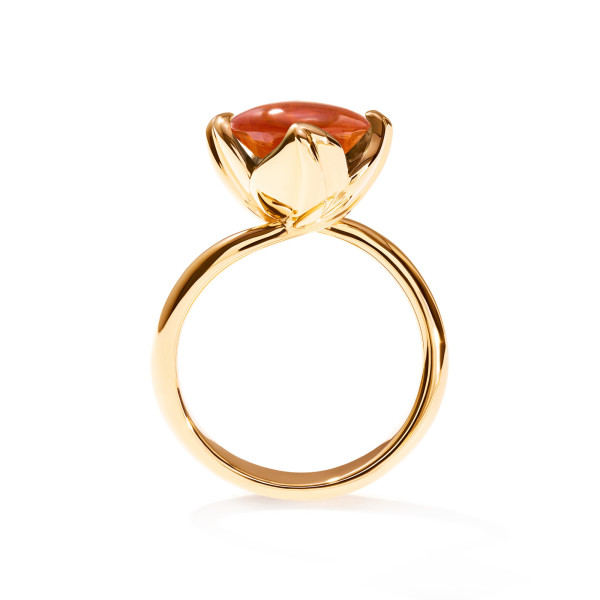 Tamara Comolli TULIP Ring Small mit Mandarin Granat (Ref: R-TUL-s-Man-yg)