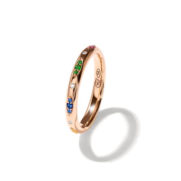 Tamara Comolli GYPSY Bandring Pavé  'Candy' (Ref: R-Gyp-B-CanP-rg)