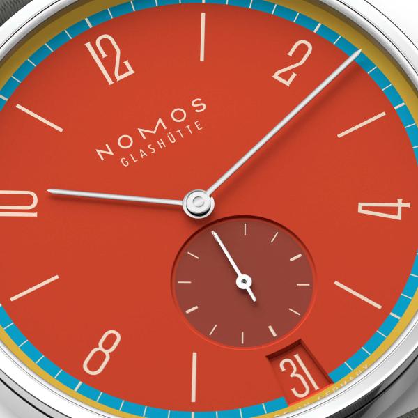 NOMOS Glashütte Tangente 38 Datum Sportbunt  (Ref: 179.S28)