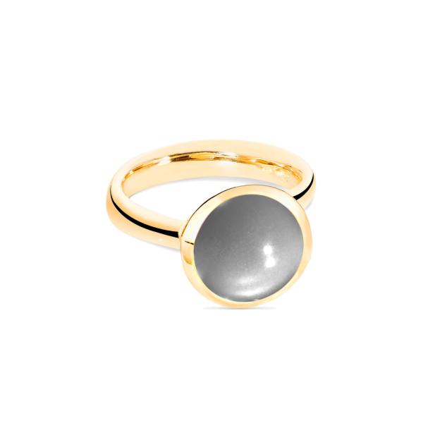 Tamara Comolli BOUTON Ring large Grauer Mondstein (Ref: R-BOU-l-MoGr-yg)