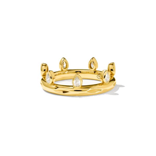 Tamara Comolli GYPSY Ring Crown Drop Cut Classic (Ref: R-Gyp-C-Dr-Cl-yg)