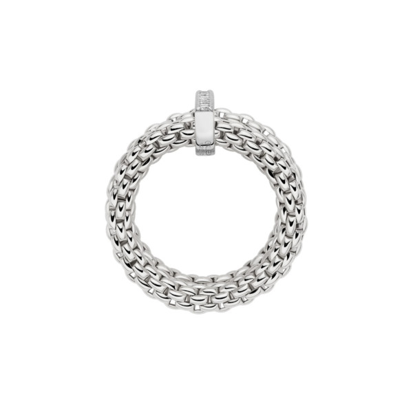 FOPE Prima doppelter Mesh-Ring mit Diamantpavé (Ref: 74008AX_BB_B_XBX_0XS)