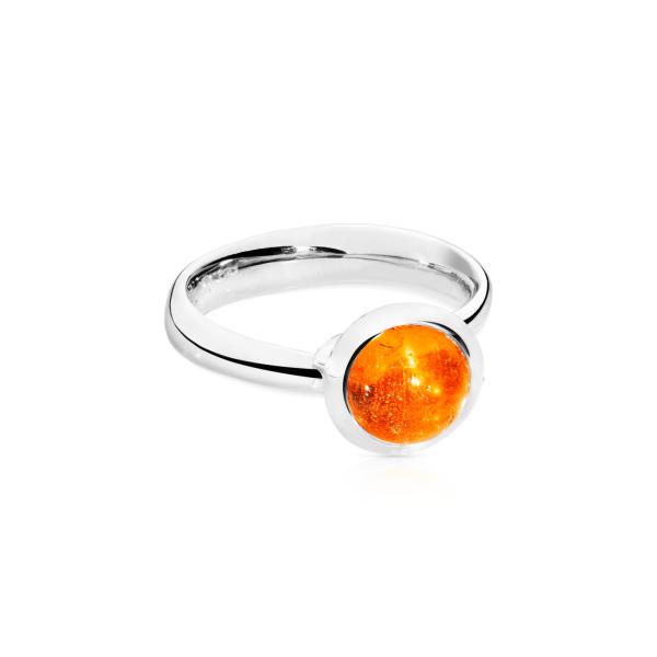 Tamara Comolli BOUTON Ring small Mandarin Granat (Ref: R-BOU-s-Man-wg)