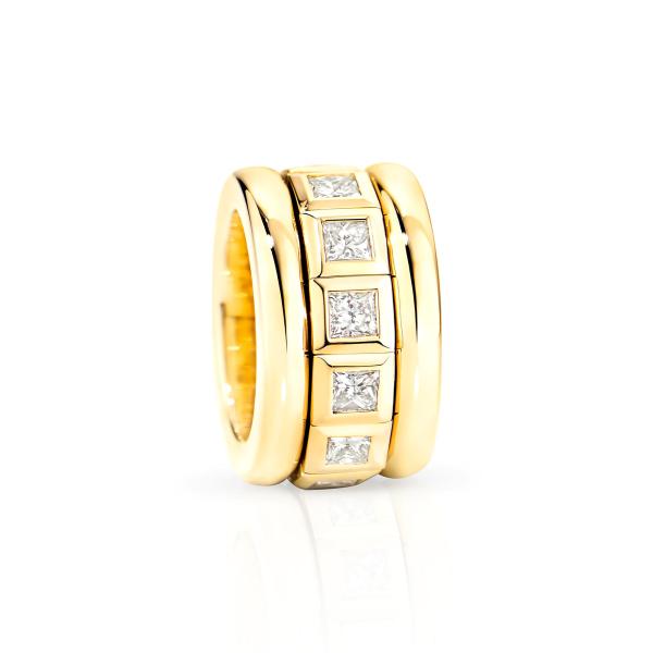Tamara Comolli CURRICULUM VITAE Ring Weiße Diamanten (Ref: R-CV77-13-PrL-yg)