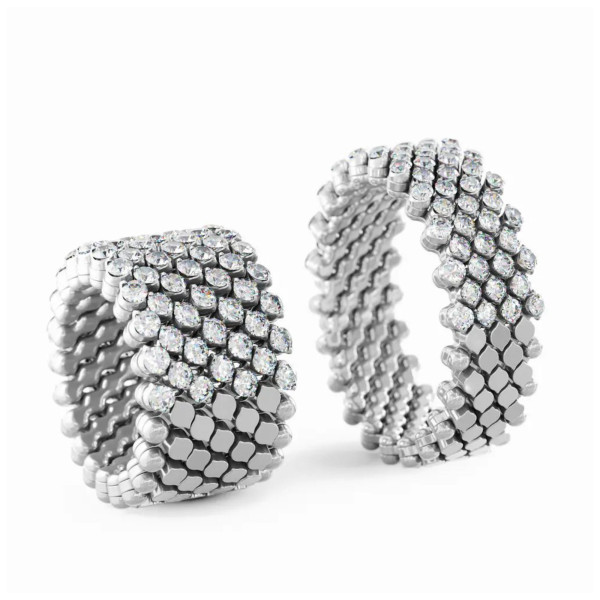 Serafino Consoli Brevetto Multi-Size Ring (Ref: RMS 7H2 WG WD)