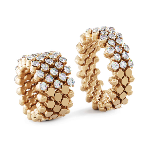 Serafino Consoli Brevetto Multi-Size Ring (Ref: RMS 5H7 RG WD)