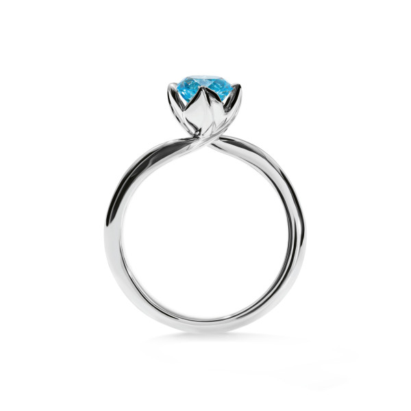 Tamara Comolli TULIP Ring XS mit Swiss Topas (Ref: R-TUL-xs-ToSw-wg)