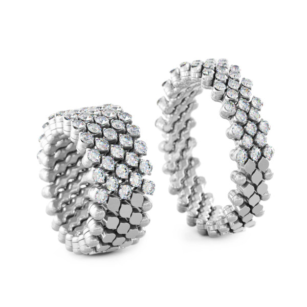 Serafino Consoli Brevetto Multi-Size Ring (Ref: RMS 5H2 WG WD)