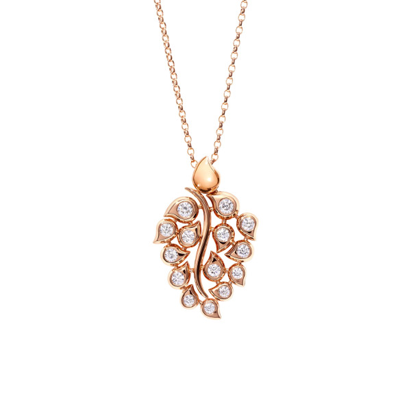 Tamara Comolli SNOWFLAKES Leaf Anhänger in 'Classic/Primaluce' (Ref: P-SF-L-ClPri-rg)
