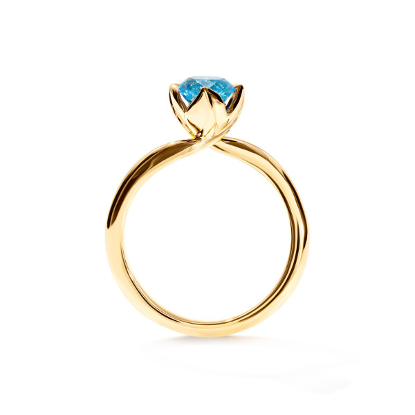 Tamara Comolli TULIP Ring XS mit Swiss Topas (Ref: R-TUL-xs-ToSw-yg)