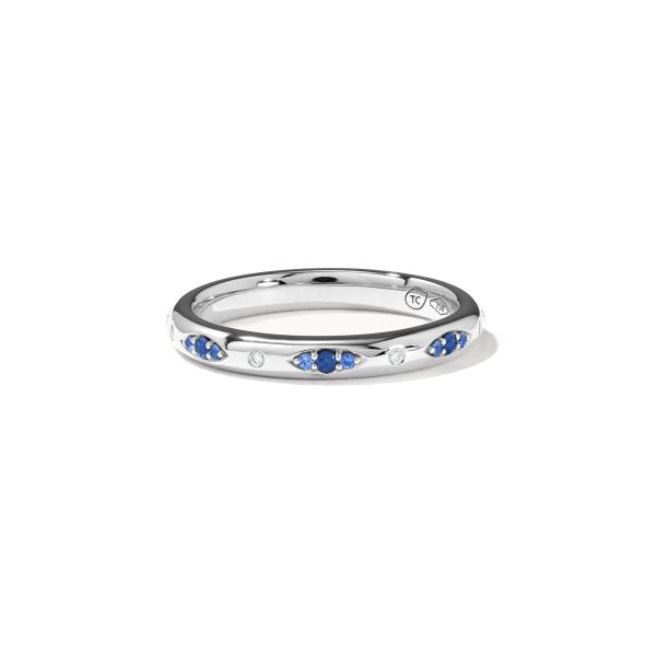 Tamara Comolli GYPSY Bandring Pavé  'Ocean'  (Ref: R-Gyp-B-OceP-wg)