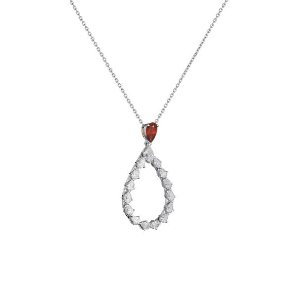 Chopard L'Heure Du Diamant Drop Anhänger mit Halskette (Ref: 79A063-1301)