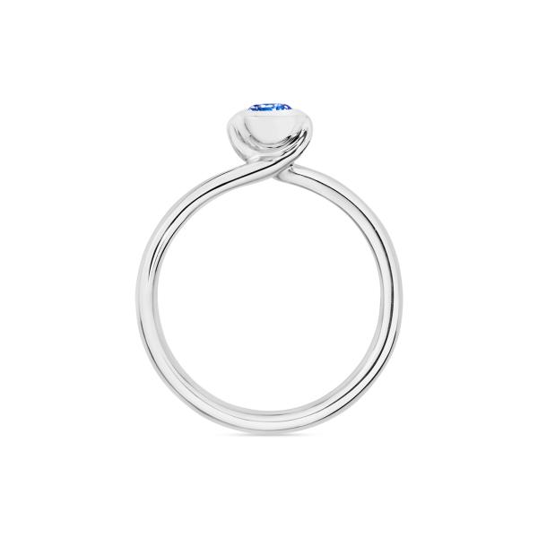 Tamara Comolli BOUTON Solitaire Ring (Ref: R-BOU-Sol-SaBl-wg)