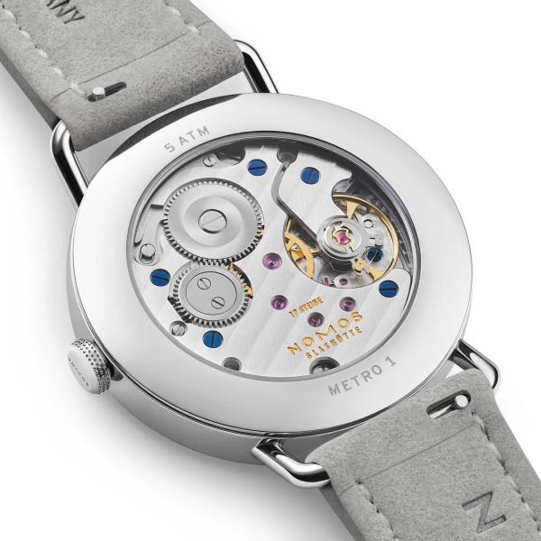 NOMOS Glashütte Metro 33 all silver (Ref: 1122)