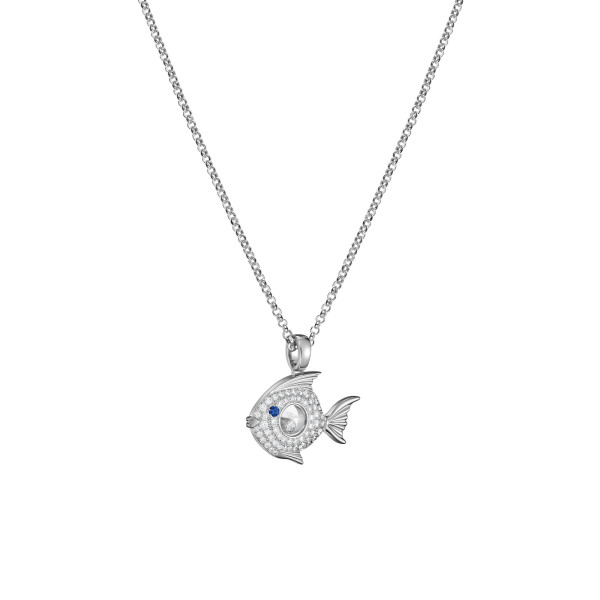 Chopard Happy Diamonds Fish Anhänger mit Halskette (Ref: 79A205-1201)