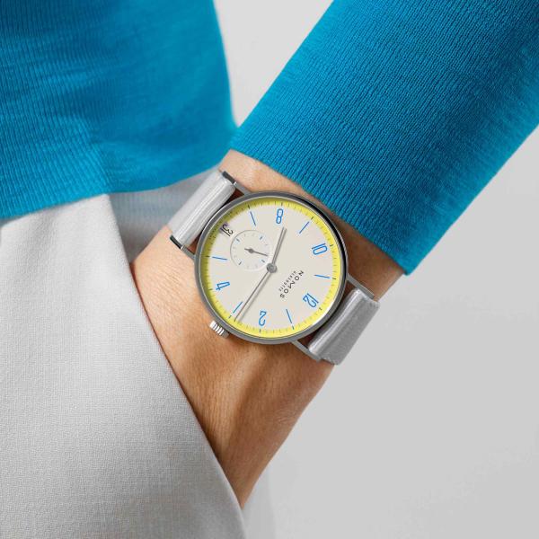 NOMOS Glashütte Tangente 38 Datum Lemonbiscuit  (Ref: 179.S10)
