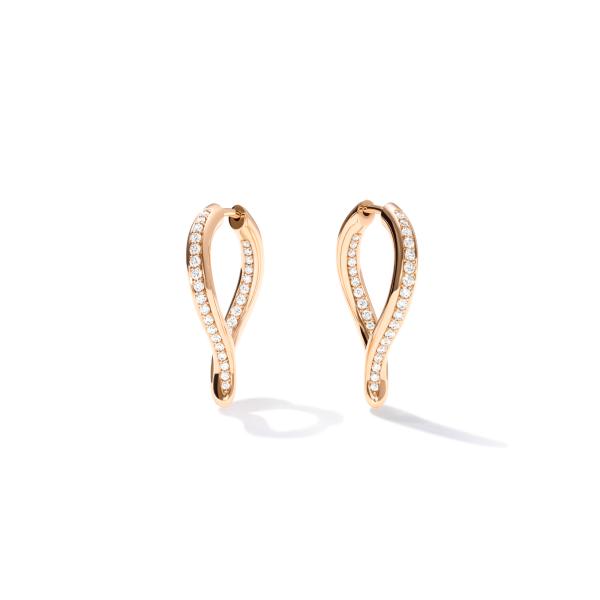 Tamara Comolli SIGNATURE Ohrringe Hoop Drop (Ref: E-Sig-Ho-TDr-p-rg)