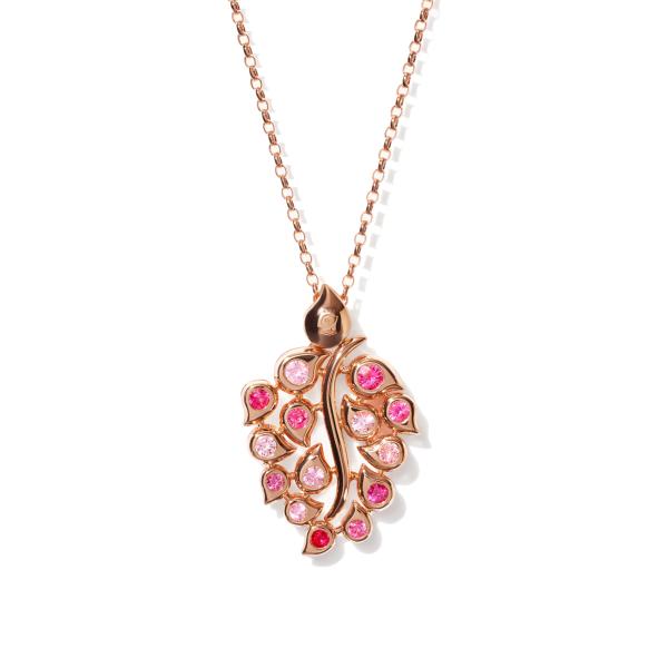 Tamara Comolli SNOWFLAKES Anhänger Rivière Classic / 'Blush'  (Ref: P-SF-L-ClBlu-rg)