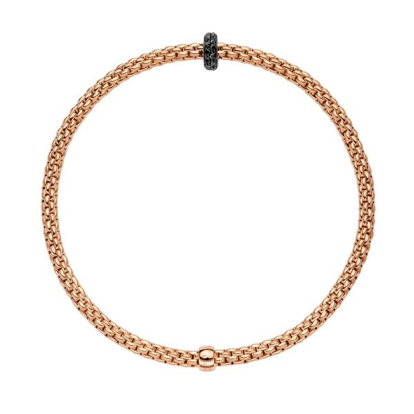 FOPE Prima Flex'it Armband mit schwarzen Diamanten (Ref: 74508BX_BN_R_X1X_0XS)
