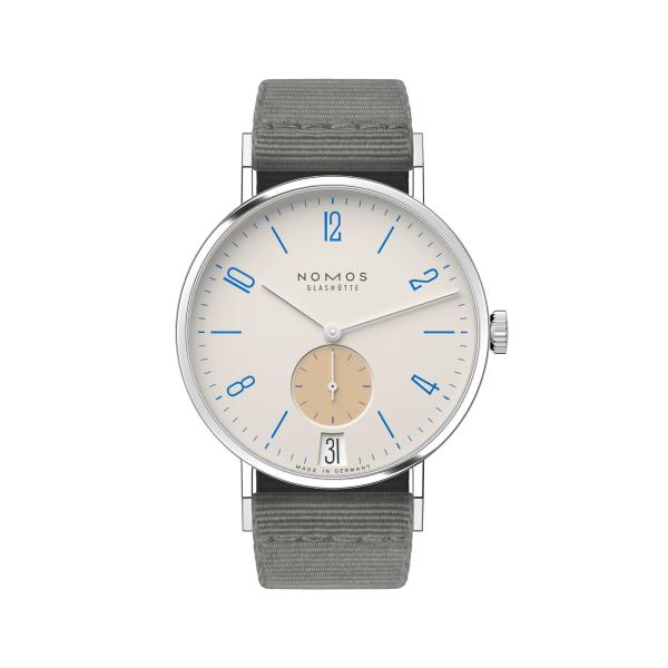 NOMOS Glashütte Tangente 38 Datum Schulhausweiß  (Ref: 179.S11)