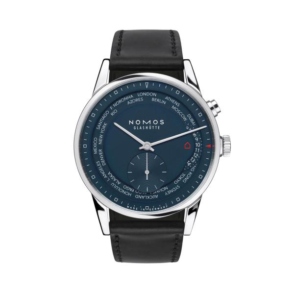NOMOS Glashütte Zürich Weltzeit nachtblau (Ref: 807)