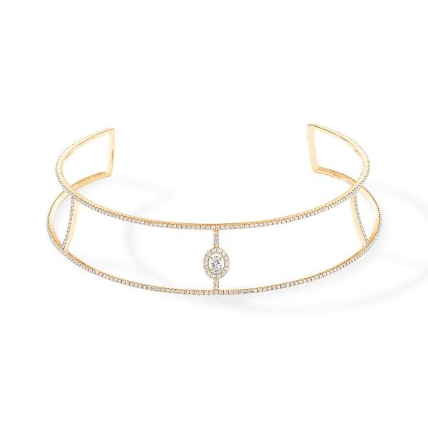 Messika Glam'Azone Pavé Skinny Choker (Ref: 05746-YG)