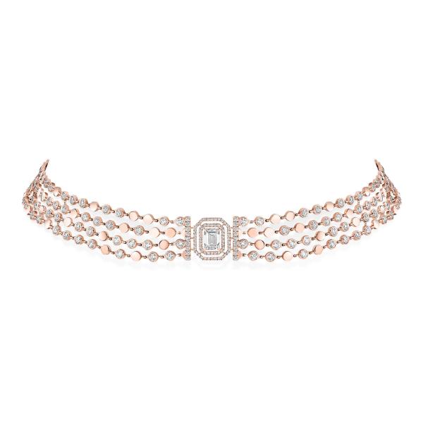 Messika D-Vibes mehrreihiger Choker (Ref: 12434-PG)