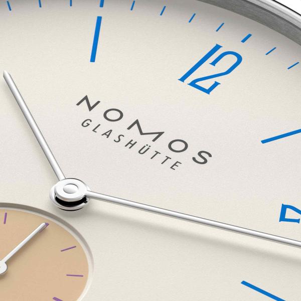 NOMOS Glashütte Tangente 38 Datum Schulhausweiß  (Ref: 179.S11)