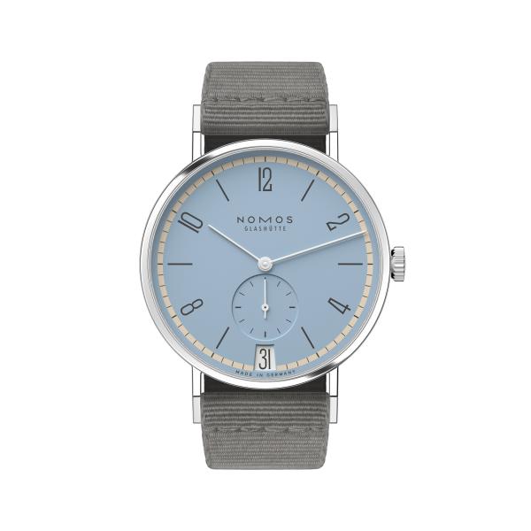 NOMOS Glashütte Tangente 38 Datum Frostblau  (Ref: 179.S23)