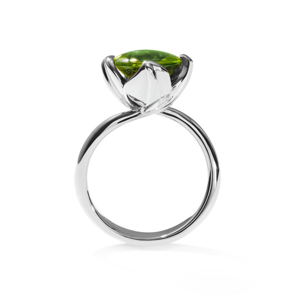 Tamara Comolli TULIP Ring Small mit Peridot (Ref: R-TUL-s-Per-wg)