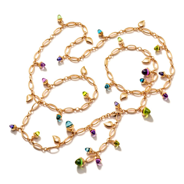 Tamara Comolli MIKADO Halskette, 100 cm in 'Aurora' (Ref: N-M-100-Aur-rg)