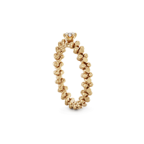 Serafino Consoli Brevetto Solitaire Multi-Size Ring (Ref: RMS SL WD 030 3N2 RG)