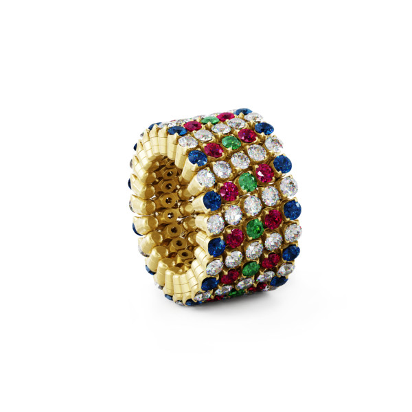 Serafino Consoli Serafino Multi-Size Ring und Armreif (Ref: S.RB 5FI4 YG WD BS R T MC)