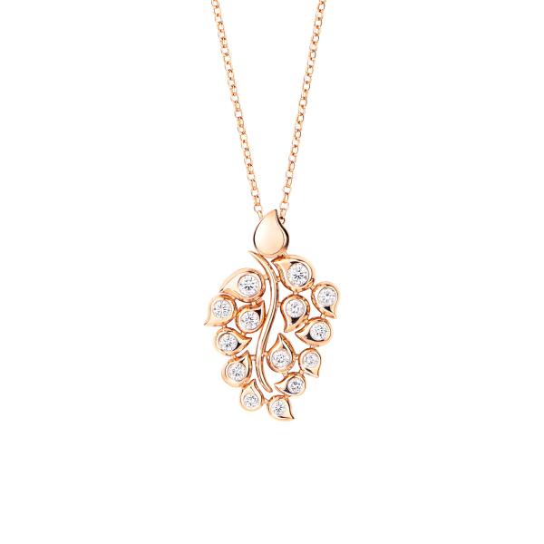 Tamara Comolli SNOWFLAKES Anhänger Leaf Classic 'Candy' (Ref: P-SF-L-ClCan-rg)