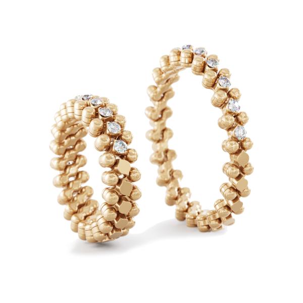 Serafino Consoli Brevetto Multi-Size Ring (Ref: RMS 3HM2 RG WD)