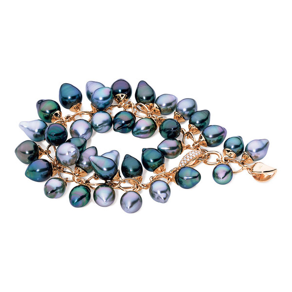 Tamara Comolli GRAPES Armband mit Tahiti-Perlen (Ref: B-GRP-Tah-rg)