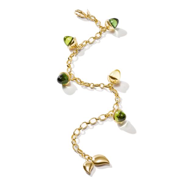 Tamara Comolli MIKADO Armband Flamenco Charm 'Rainforest' (Ref: B-MFL-Ch-RF-yg)