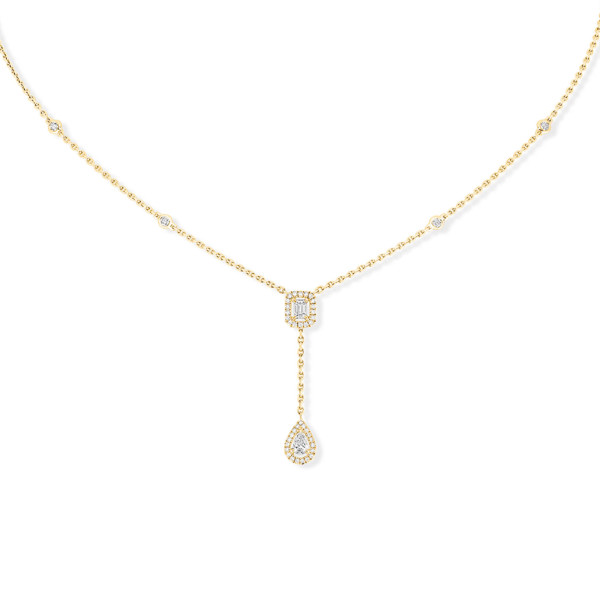 Messika My Twin Tie Halskette (Ref: 06693-YG)