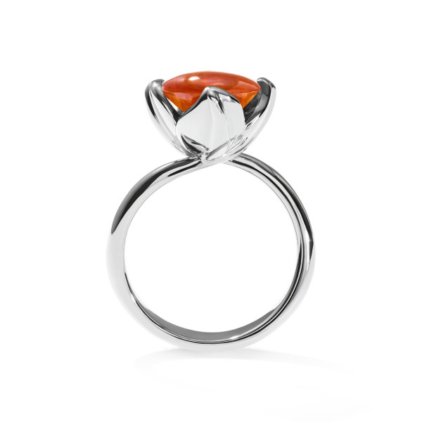 Tamara Comolli TULIP Ring Small mit Mandarin Granat (Ref: R-TUL-s-Man-wg)