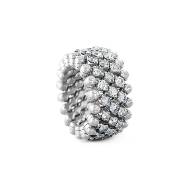 Serafino Consoli Brevetto Multi-Size Ring (Ref: RMS 5M4 WG WD)