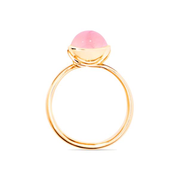 Tamara Comolli BOUTON Ring small Pinker Chalcedon (Ref: R-BOU-s-ChPi-yg)