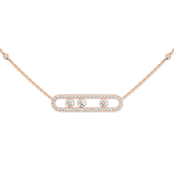 Messika Move Classique Pavé Halskette (Ref: 03994-PG)