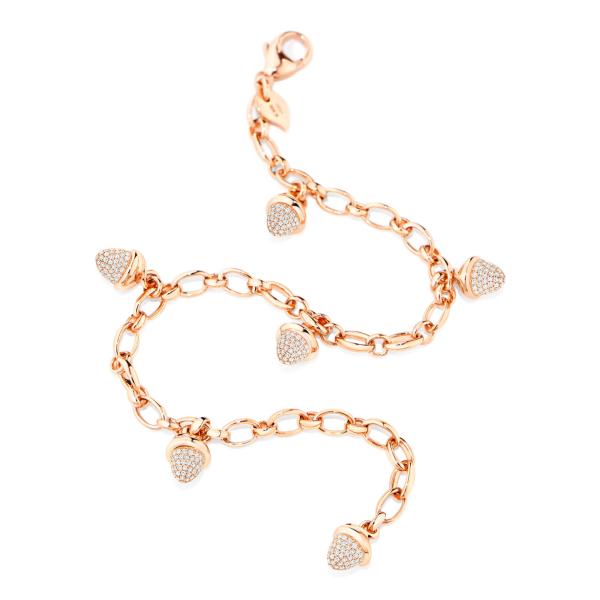 Tamara Comolli MIKADO Charm Diamant Pavé Armband (Ref: B-MC-Ch-p-rg)