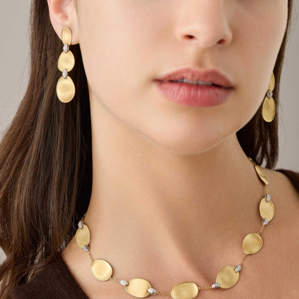Marco Bicego Lunaria Diamonds Ohrringe (Ref: OB1461 B YW)