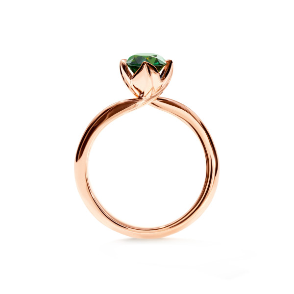 Tamara Comolli TULIP Ring XS mit grünem Turmalin (Ref: R-TUL-xs-TuGr-rg)