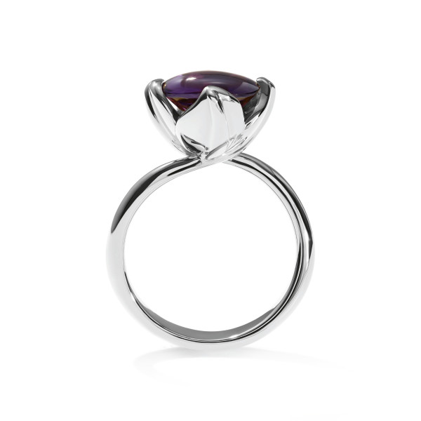 Tamara Comolli TULIP Ring Small mit Amethyst (Ref: R-TUL-s-Am-wg)